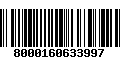 Código de Barras 8000160633997