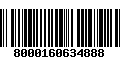 Código de Barras 8000160634888