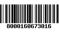 Código de Barras 8000160673016