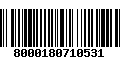 Código de Barras 8000180710531