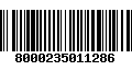 Código de Barras 8000235011286