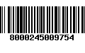 Código de Barras 8000245009754