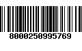 Código de Barras 8000250995769