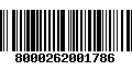 Código de Barras 8000262001786