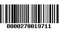 Código de Barras 8000270019711