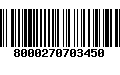 Código de Barras 8000270703450