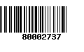 Código de Barras 80002737