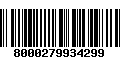 Código de Barras 8000279934299