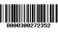 Código de Barras 8000300272352