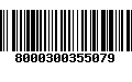 Código de Barras 8000300355079