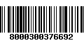 Código de Barras 8000300376692