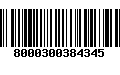 Código de Barras 8000300384345