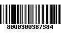 Código de Barras 8000300387384