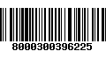 Código de Barras 8000300396225