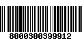 Código de Barras 8000300399912