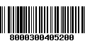 Código de Barras 8000300405200