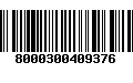 Código de Barras 8000300409376