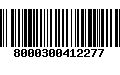 Código de Barras 8000300412277