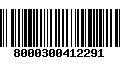 Código de Barras 8000300412291