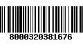 Código de Barras 8000320381676