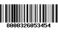 Código de Barras 8000326053454