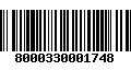 Código de Barras 8000330001748