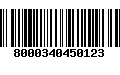 Código de Barras 8000340450123