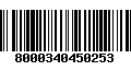 Código de Barras 8000340450253