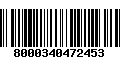 Código de Barras 8000340472453