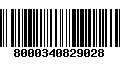 Código de Barras 8000340829028