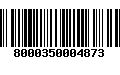 Código de Barras 8000350004873