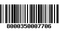 Código de Barras 8000350007706