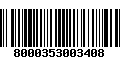 Código de Barras 8000353003408