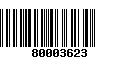 Código de Barras 80003623