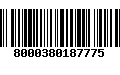 Código de Barras 8000380187775