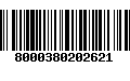 Código de Barras 8000380202621