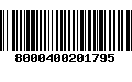 Código de Barras 8000400201795