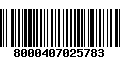 Código de Barras 8000407025783