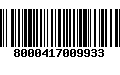 Código de Barras 8000417009933