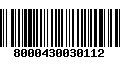 Código de Barras 8000430030112