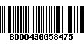 Código de Barras 8000430058475