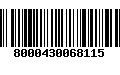 Código de Barras 8000430068115