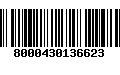 Código de Barras 8000430136623