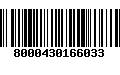 Código de Barras 8000430166033