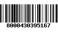 Código de Barras 8000430395167