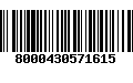 Código de Barras 8000430571615