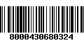 Código de Barras 8000430680324