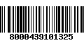 Código de Barras 8000439101325