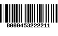 Código de Barras 8000453222211