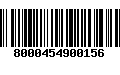 Código de Barras 8000454900156